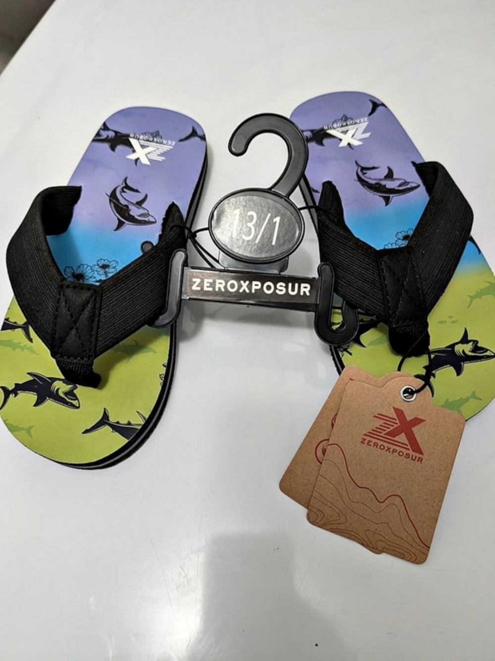 ZEROXPOSUR Kids Animal Print Sandals Boys 13/1